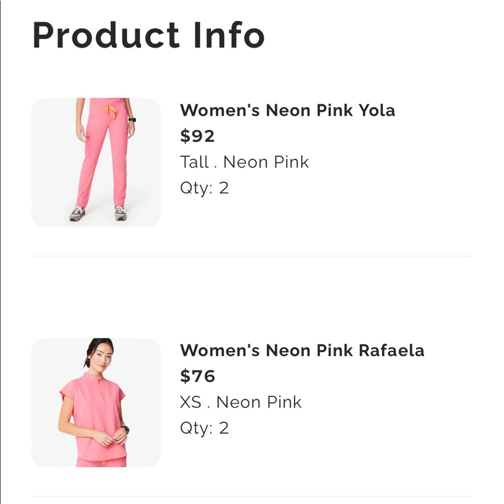 Figs Rafaela Top + 2 pr Lola pant BUNDLE